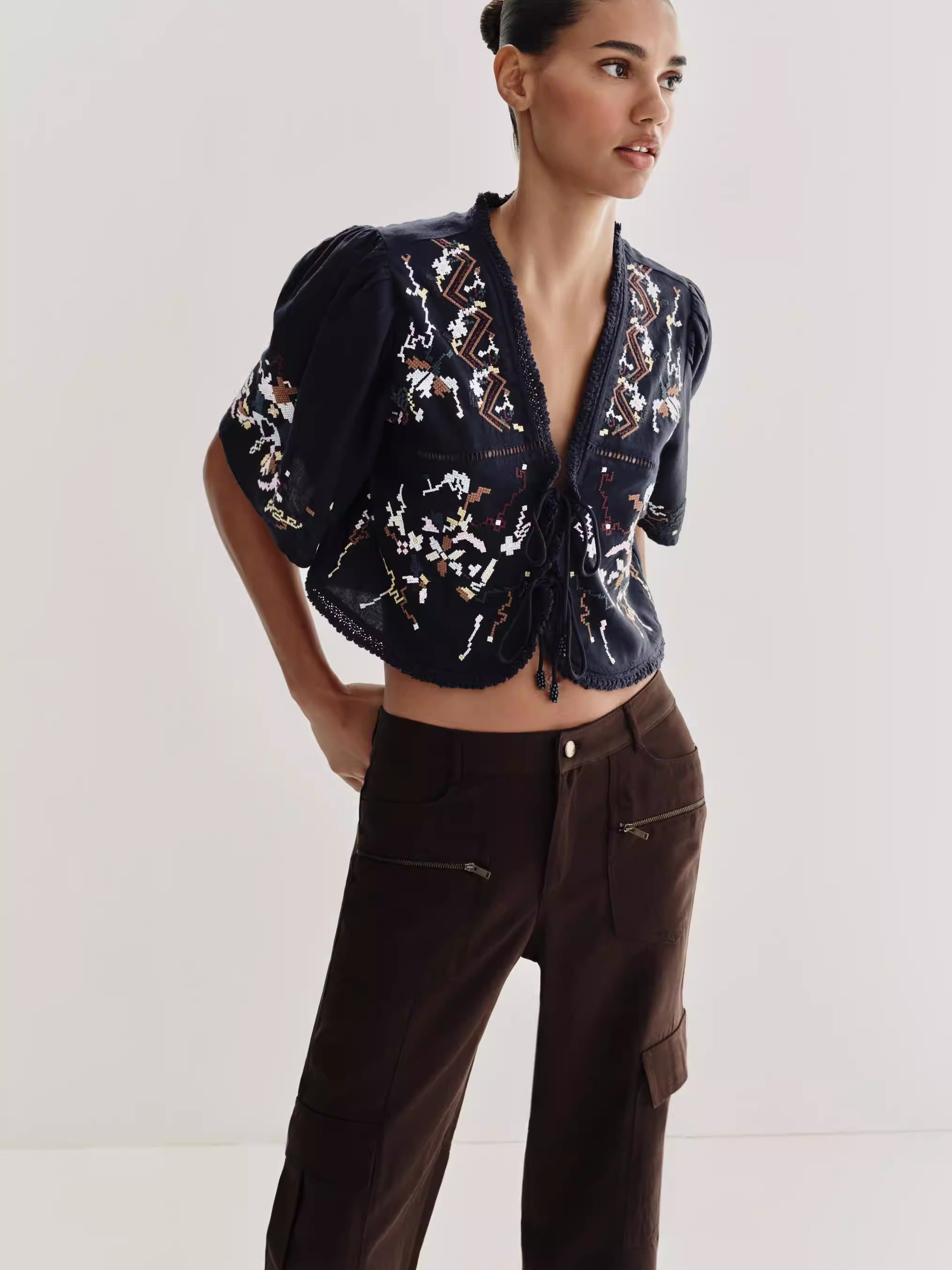 New Ethnic Fashion - Nova Blusa Feminina de Verão Solta