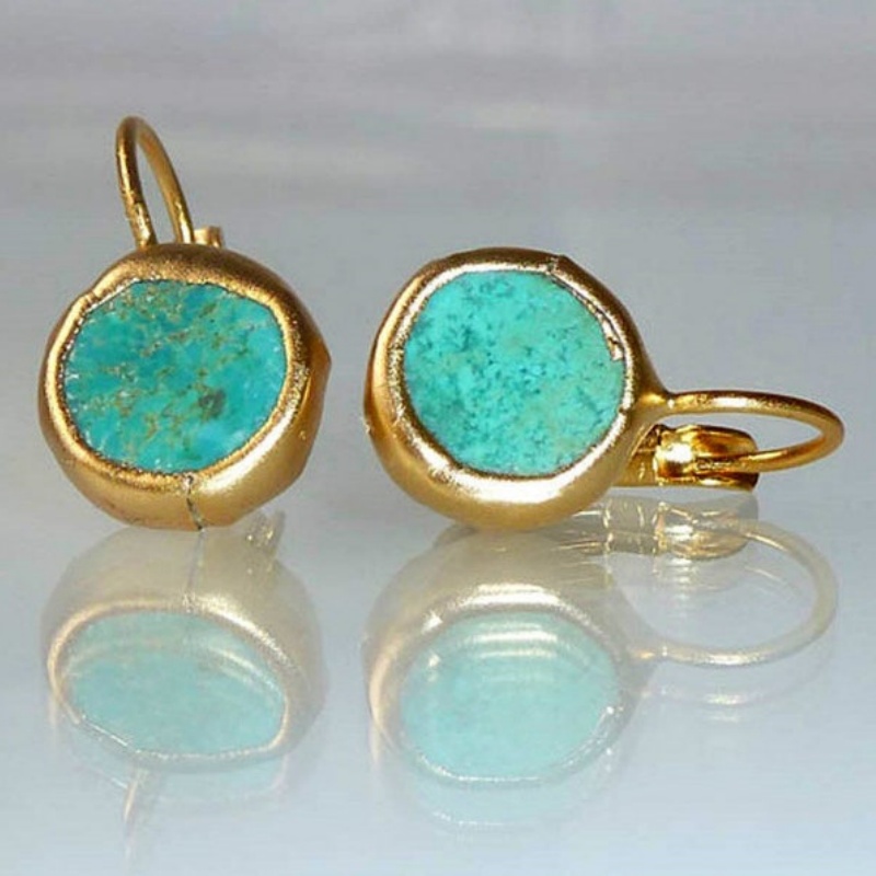 Ethnic Fashion India - Brincos Dangle de Pedra de Resina
