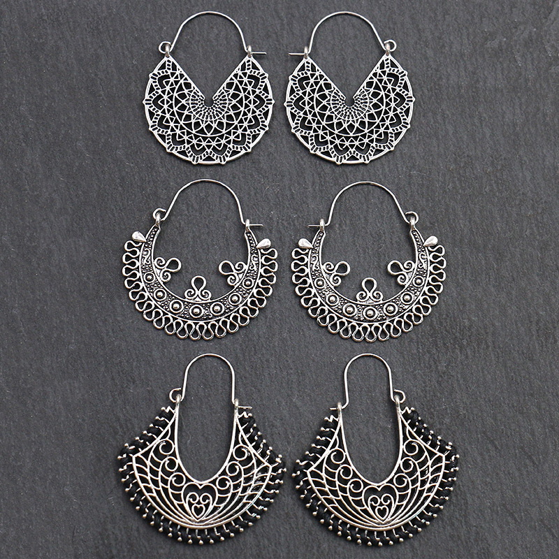 Antigo sliver-banhado oco liga - Ethnic Fashion India avaliação e preço