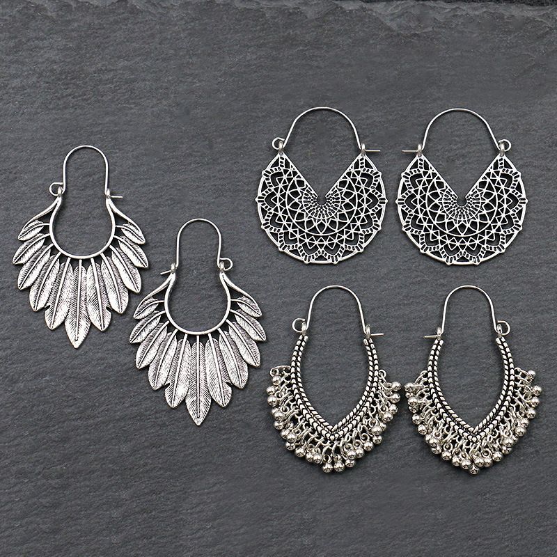 Antigo sliver-banhado oco liga - Ethnic Fashion India avaliação e preço